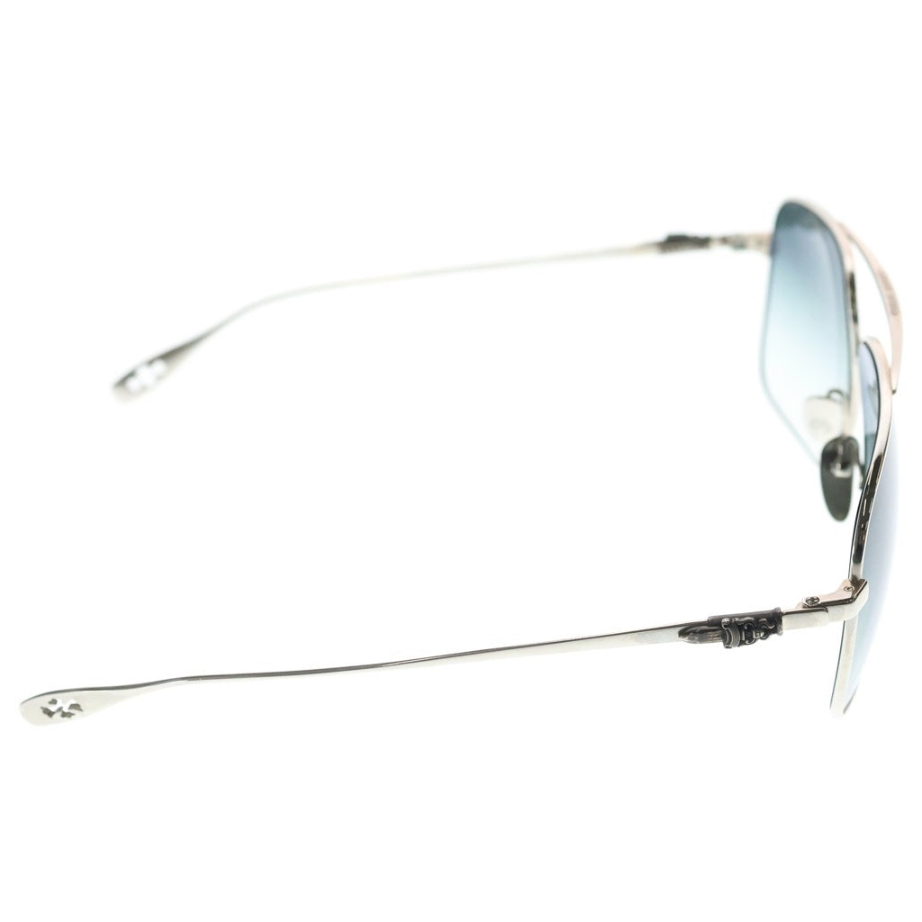 CHROME HEARTS(クロムハーツ) ダガー テンプル ティア ドロップ アイウェア サングラス 眼鏡 シルバー×ブルー