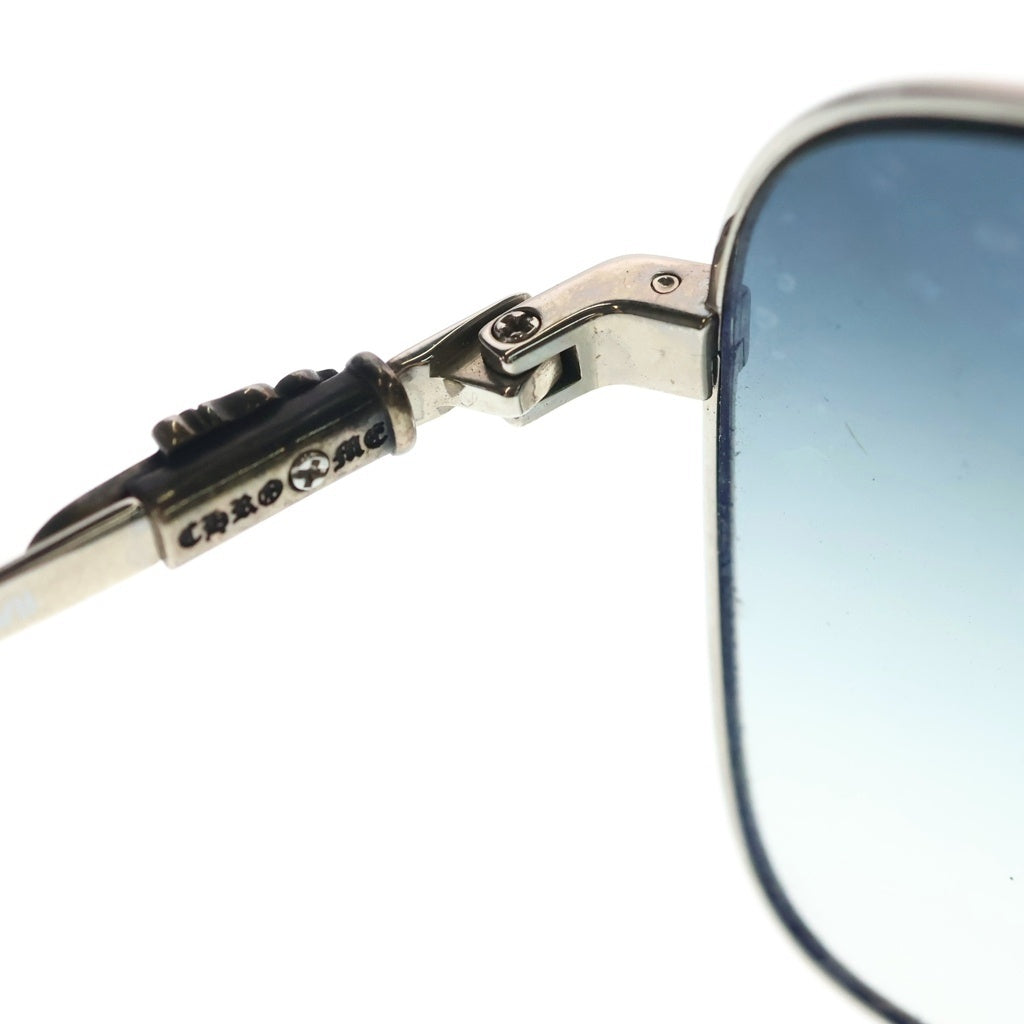 CHROME HEARTS(クロムハーツ) ダガー テンプル ティア ドロップ アイウェア サングラス 眼鏡 シルバー×ブルー