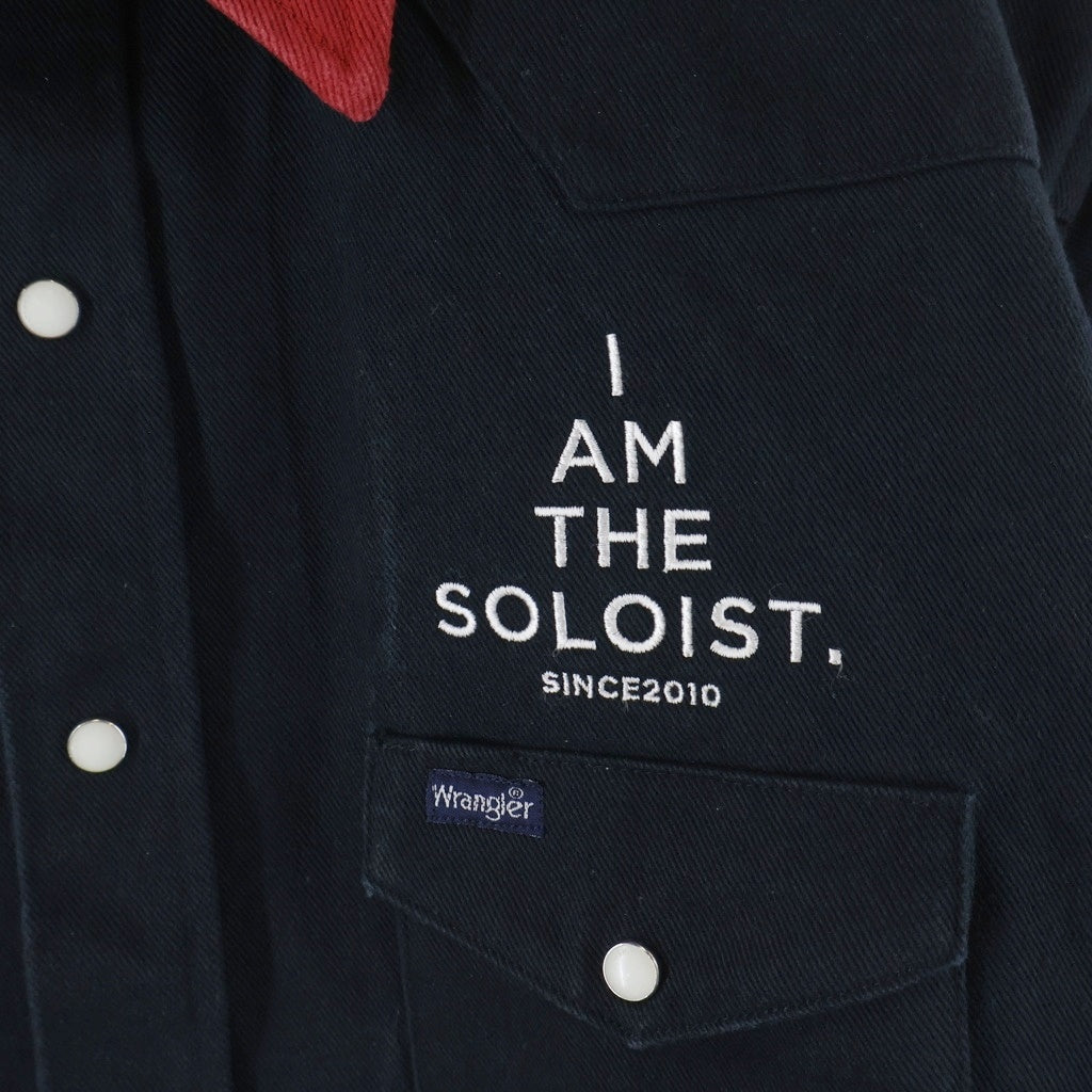 TAKAHIROMIYASHITA The SoloIst.(タカヒロミヤシタザソロイスト) 19AW ×Wrangler ラングラー 長袖シャツ ジャケット ブラック