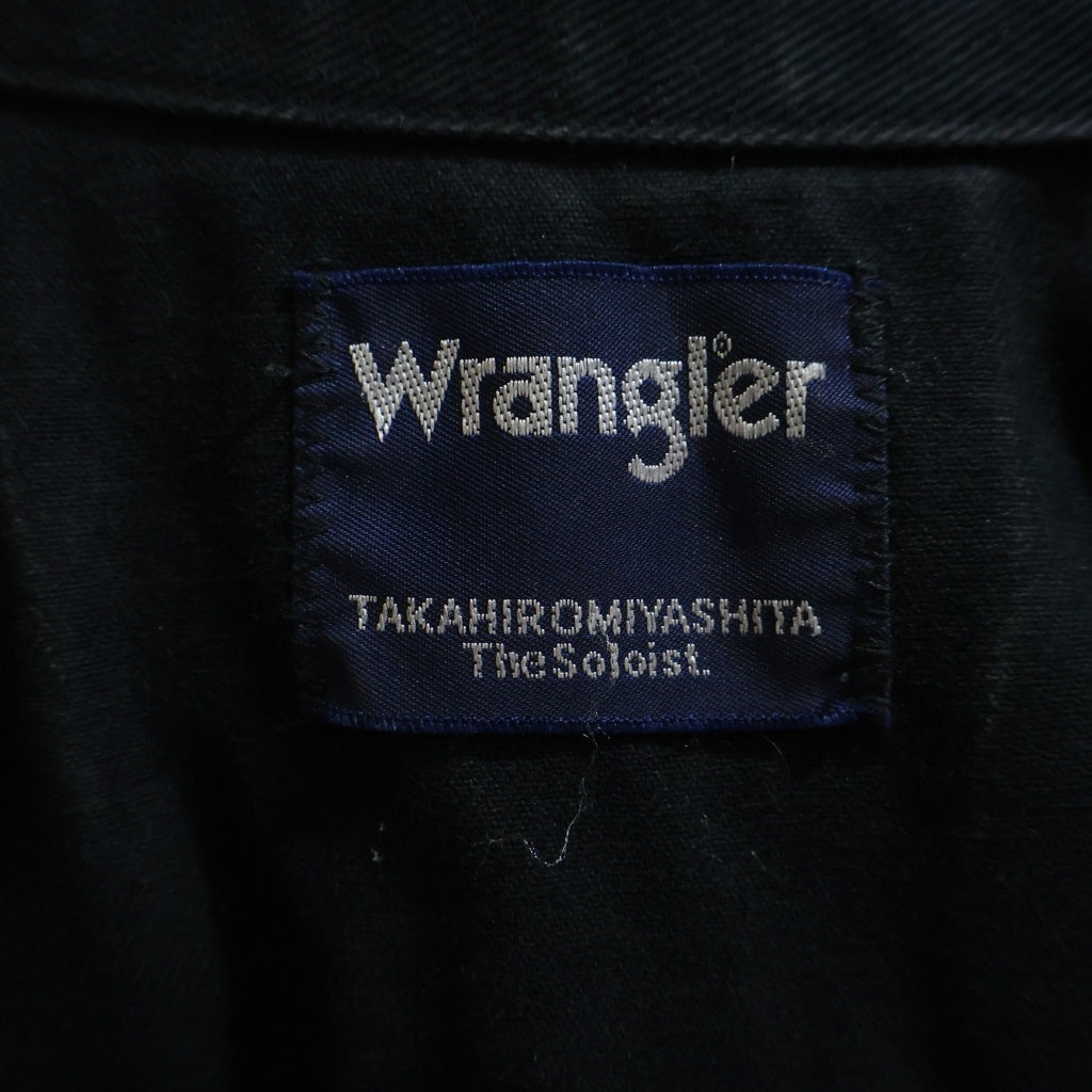 TAKAHIROMIYASHITA The SoloIst.(タカヒロミヤシタザソロイスト) 19AW ×Wrangler ラングラー 長袖シャツ ジャケット ブラック
