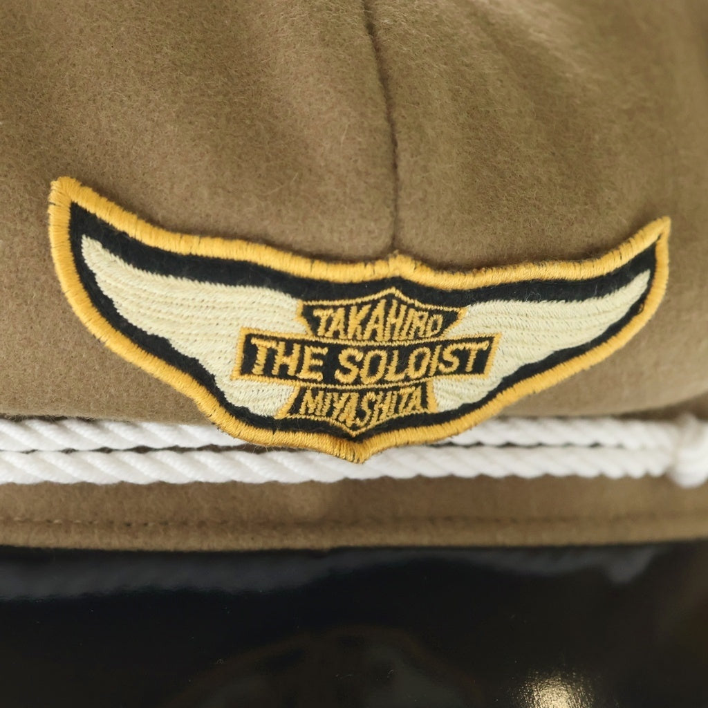 TAKAHIROMIYASHITA The SoloIst.(タカヒロミヤシタザソロイスト) 25AW ×KIJIMA TAKAYUKI キジマタカユキ マリンキャップ 帽子 キャメル