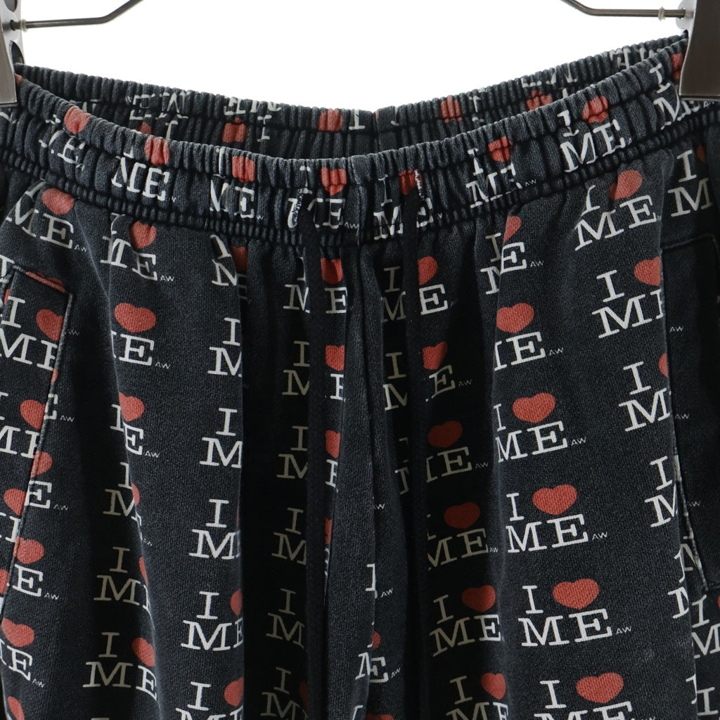 NO BRAND(ノーブランド) Asley Williams アシュリー ウィリアムズ ワイド スウェット パンツ ブラック
