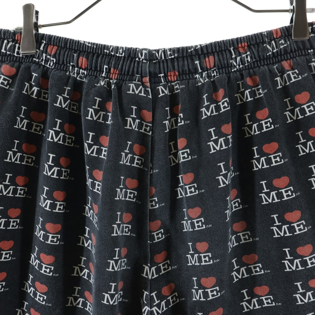 NO BRAND(ノーブランド) Asley Williams アシュリー ウィリアムズ ワイド スウェット パンツ ブラック