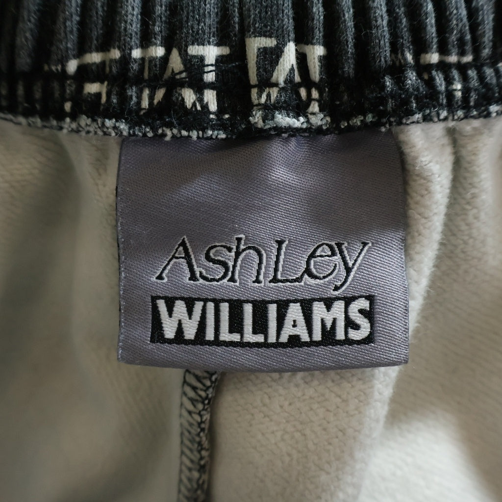 NO BRAND(ノーブランド) Asley Williams アシュリー ウィリアムズ ワイド スウェット パンツ ブラック