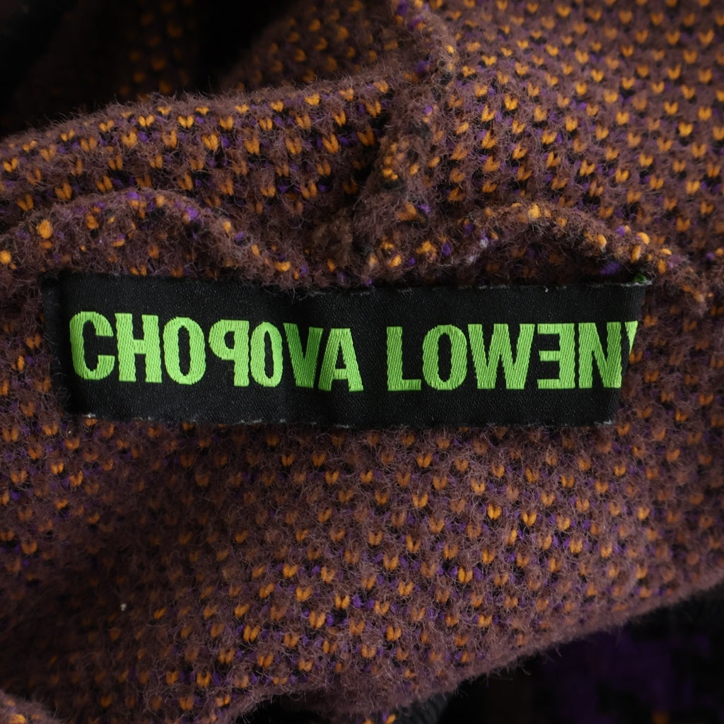 CHOPOVA LOWENA(チョポヴァロウェナ) Tammie Jo Zip Up Hooded チョポヴァ ロウェナ ジップアップ ニット フーディー パーカー バーガンディ レディース