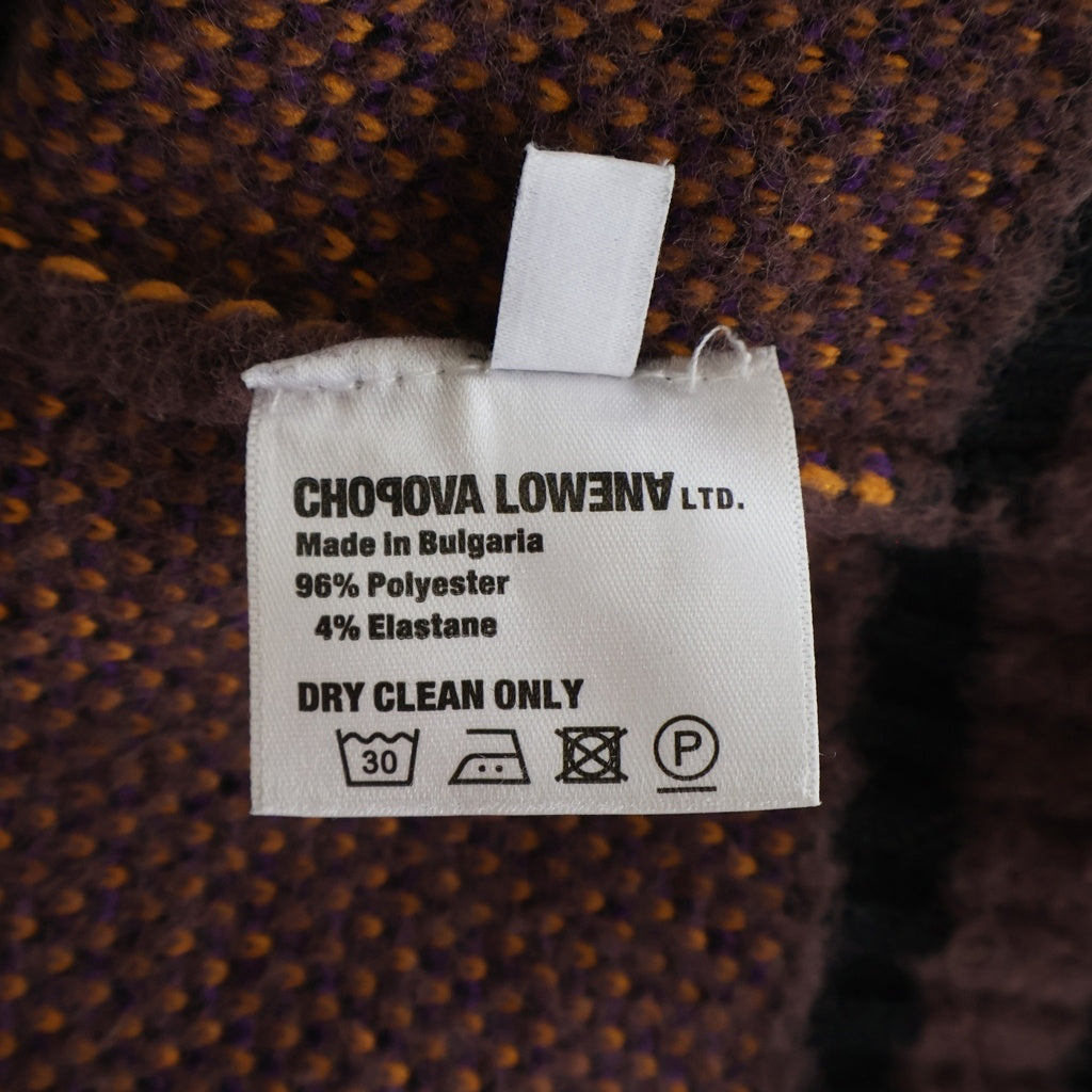CHOPOVA LOWENA(チョポヴァロウェナ) Tammie Jo Zip Up Hooded チョポヴァ ロウェナ ジップアップ ニット フーディー パーカー バーガンディ レディース