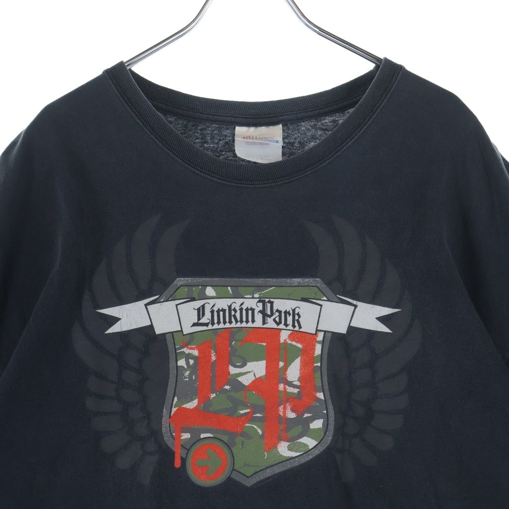 VINTAGE(ヴィンテージ) 00s LINKINPARK 2004 リンキンパーク フロントロゴプリント バンド半袖Tシャツカットソー ブラック