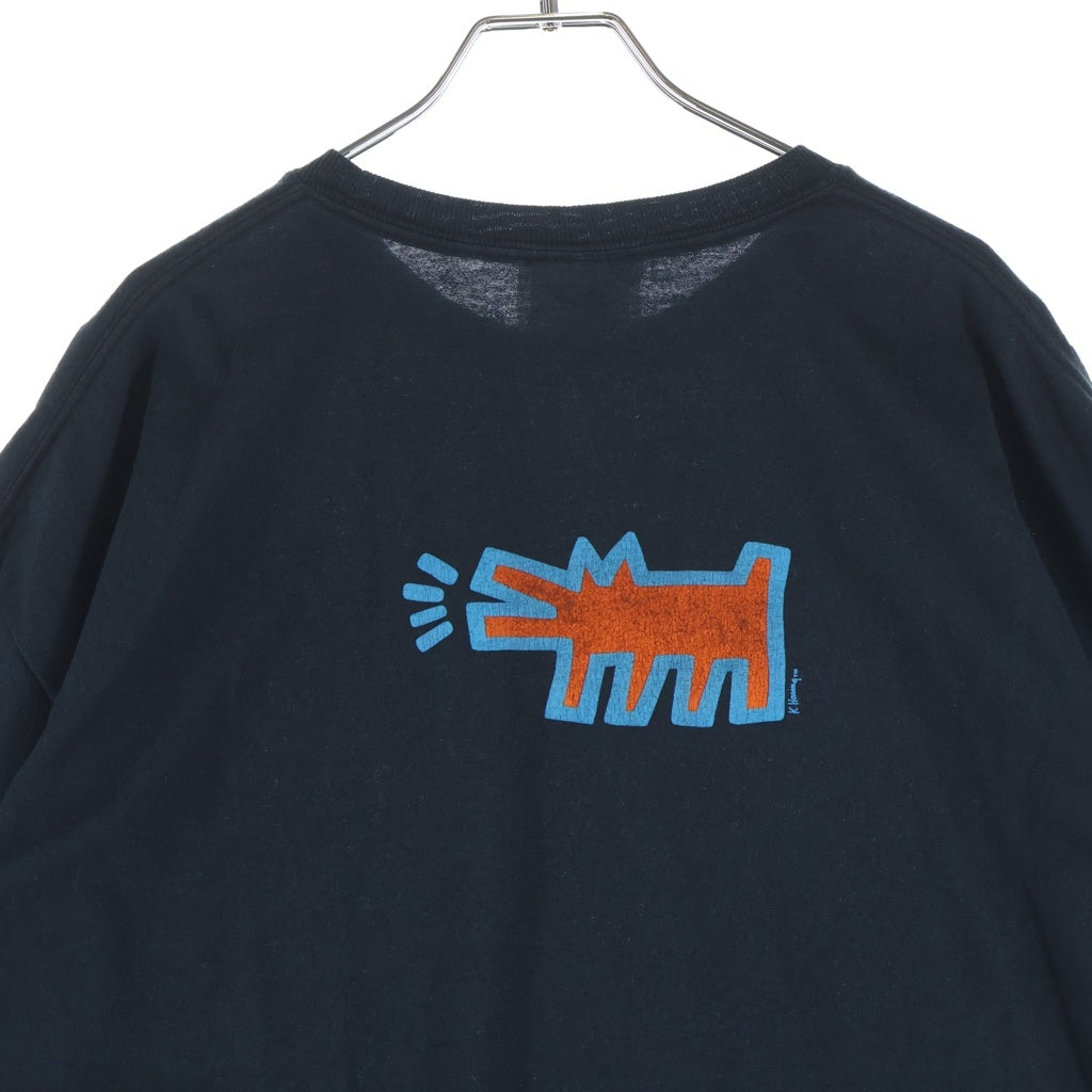 VINTAGE(ヴィンテージ) 90S POP SHOP キースへリング 半袖Tシャツ ブラック