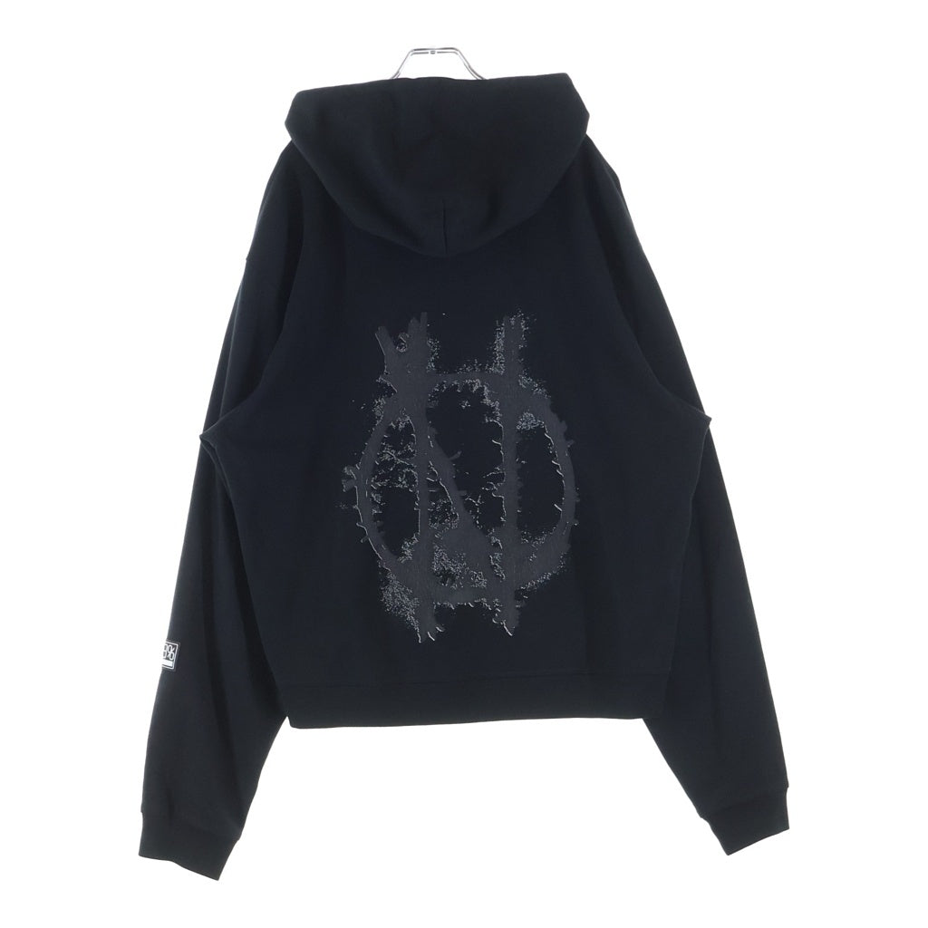 99%is(ナインティナインパーセントイズ) Reflective Patch hoodie リフレクティブ プルオーバーパーカー フーディー ブラック