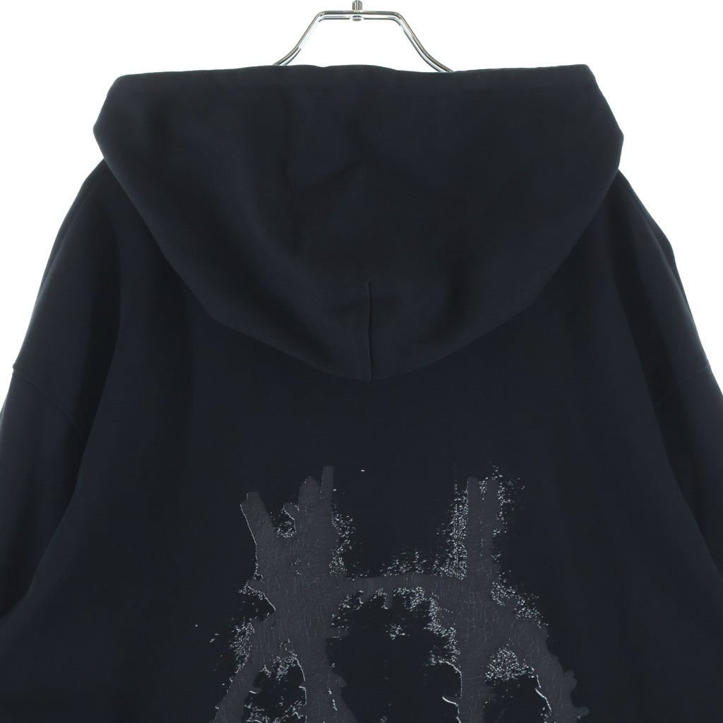 99%is(ナインティナインパーセントイズ) Reflective Patch hoodie リフレクティブ プルオーバーパーカー フーディー ブラック