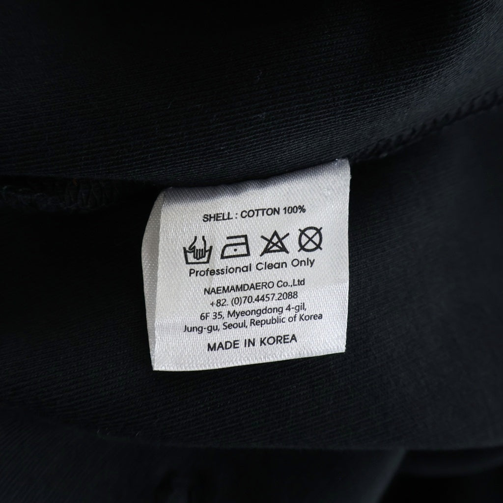 99%is(ナインティナインパーセントイズ) Reflective Patch hoodie リフレクティブ プルオーバーパーカー フーディー ブラック