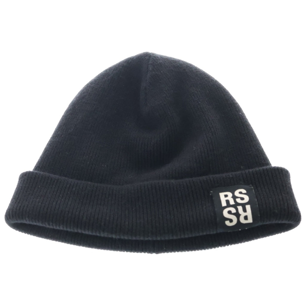 RAF SIMONS(ラフシモンズ) Logo Patch ロゴ パッチ ビーニー ニット帽 帽子 ブラック