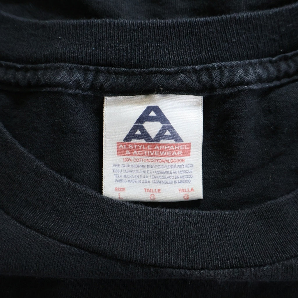 VINTAGE(ヴィンテージ) 90-00s West Coast Choppers Red Flame L/S Tee ウエストコーストチョッパーズ レッドフレイム アイアンクロス 長袖Tシャツ カットソー ブラック