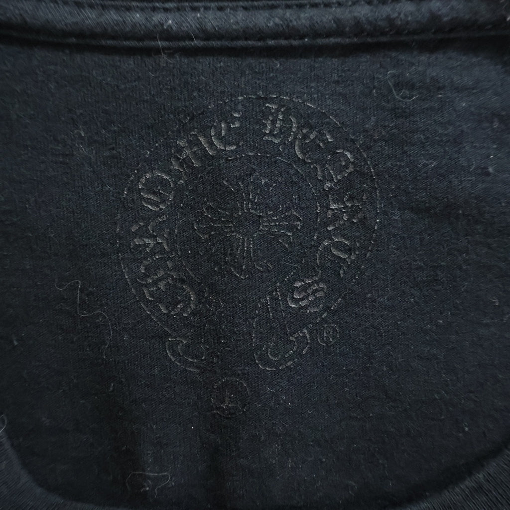 CHROME HEARTS(クロムハーツ) Made in Hollywood Multi Logo L/S Tee CHクロス プリント ロングスリーブ 長袖Tシャツ ブラック
