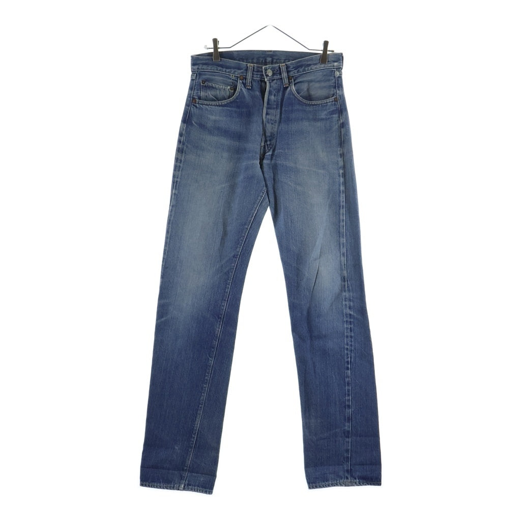 Levi's(リーバイス) 70S VINTAGE 501 66前期 ボタン裏刻印6 不均等V スモールe ヴィンテージ ボタンフライデニムパンツ インディゴ 1501-0117