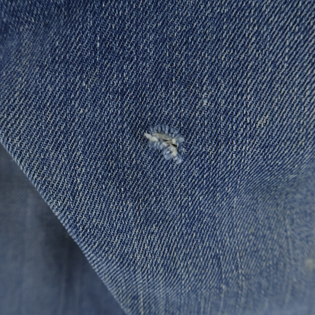 Levi's(リーバイス) 70S VINTAGE 501 66前期 ボタン裏刻印6 不均等V スモールe ヴィンテージ ボタンフライデニムパンツ インディゴ 1501-0117