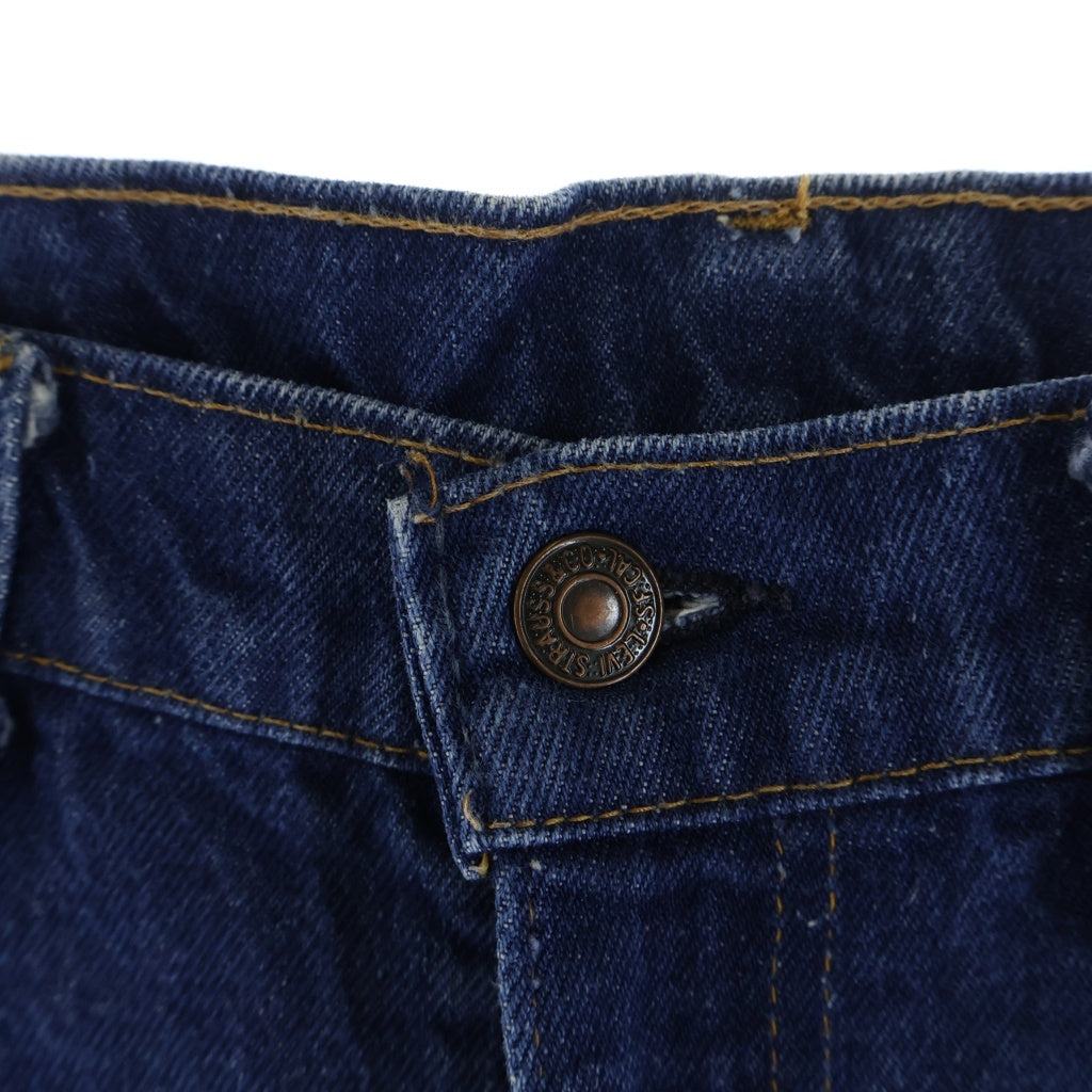 Levi's(リーバイス) 80S VINTAGE 517 ボタン裏刻印653 不均等V スモールe ヴィンテージ ジップフライ フレアデニムパンツ インディゴ 517-0217