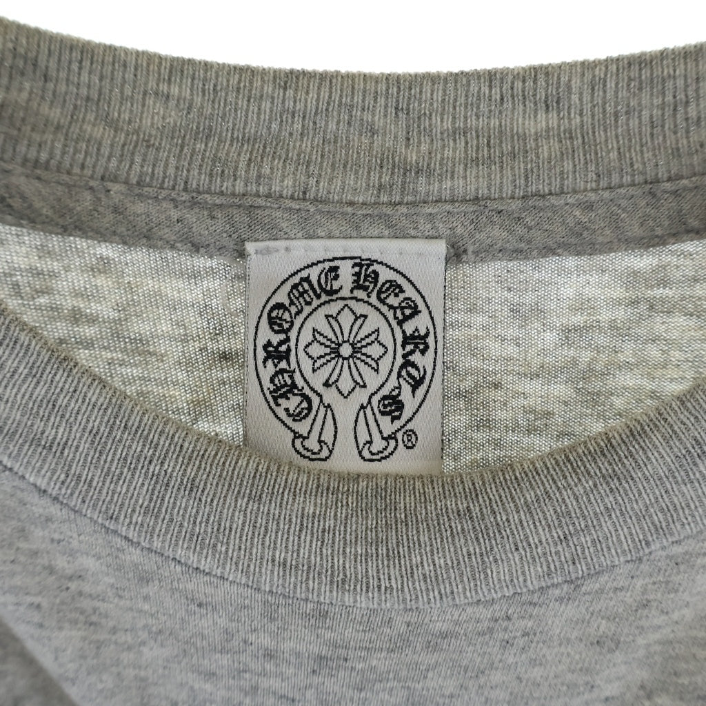 CHROME HEARTS(クロムハーツ) OLD Back Cemetery Cross L/S TEE オールド バックセメタリークロス ロングスリーブ 長袖Tシャツ カットソー グレー