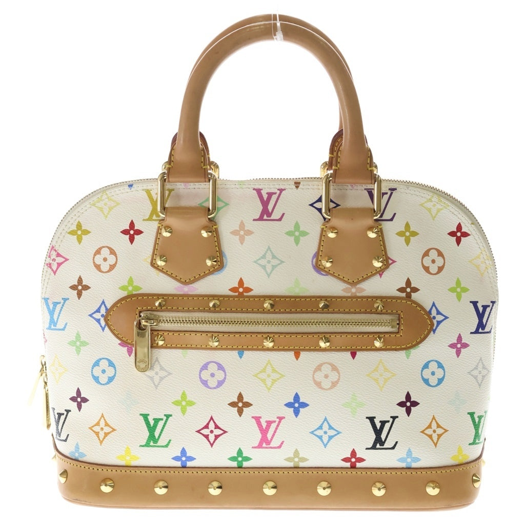 LOUIS VUITTON(ルイヴィトン) Alma PM アルマ マルチカラー レザーハンドバッグ ホワイト M92647 レディース