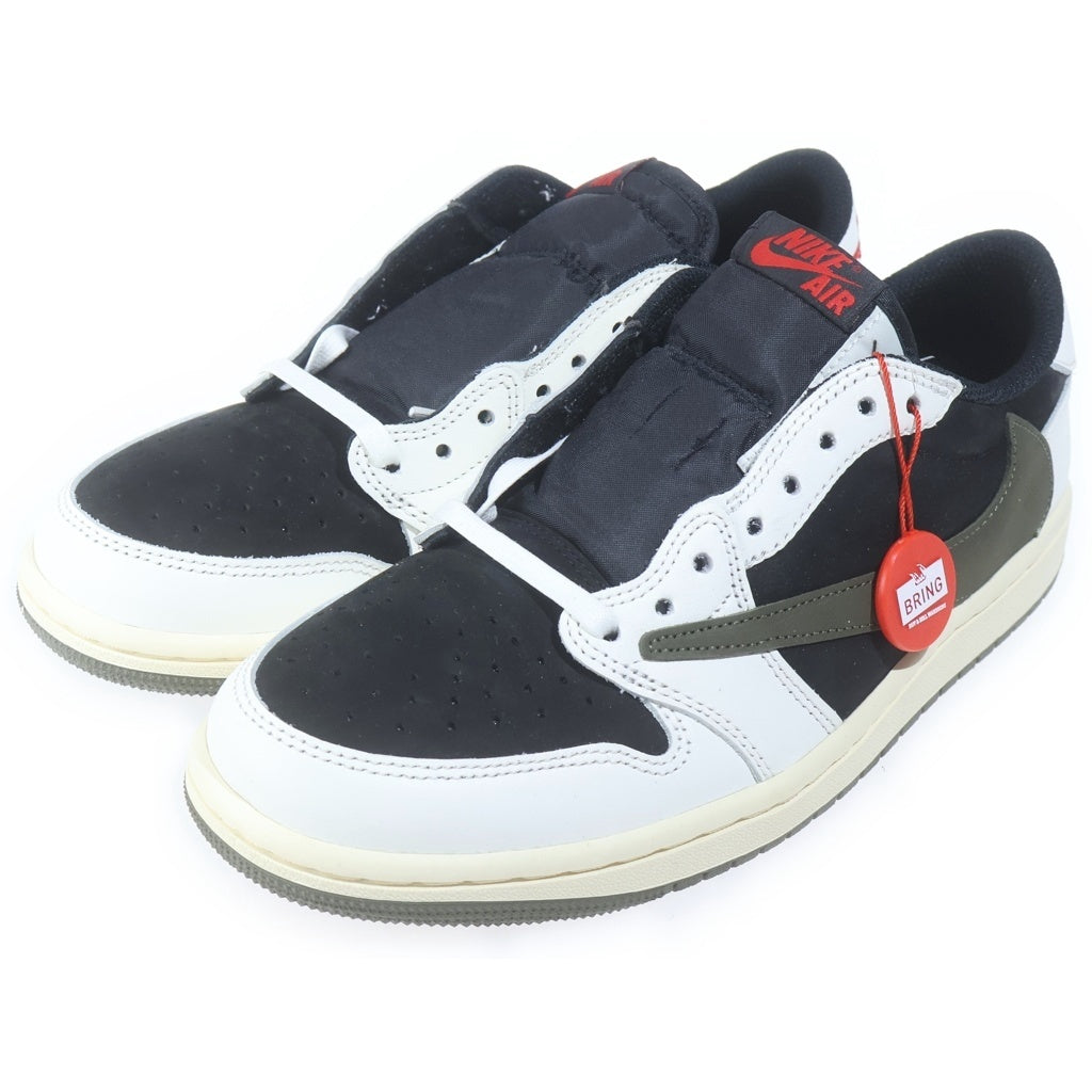 NIKE(ナイキ) Travis Scott Women's Air Jordan 1 Low OG Medium Olive AJ1 トラヴィススコット エアジョーダン 1 ローカット スニーカー シューズ 靴 オリーブ DZ4137-106