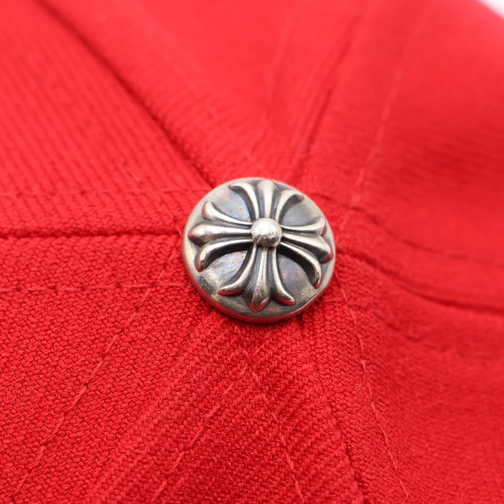 CHROME HEARTS(クロムハーツ) TRUCKER CAP CHロゴ刺繍 トラッカーキャップ 帽子 レッド