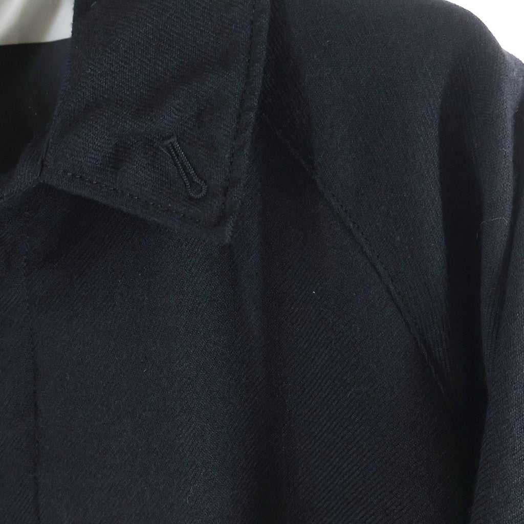 UNDERCOVER(アンダーカバー) 23AW ×fragment design Wool Coat フラグメントデザイン ステンカラー サイドジップ ウールロングコート ブラック UC2C9394-2