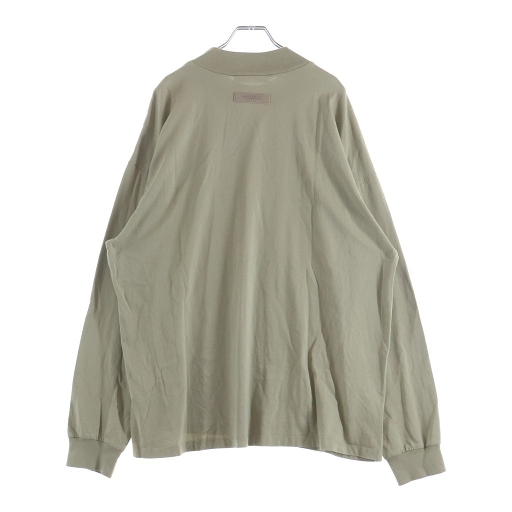 FEAR OF GOD ESSENTIALS(フィアオブゴッド エッセンシャルズ) L/S T-SHIRT フェルトロゴ 長袖Tシャツ ロンT カーキ