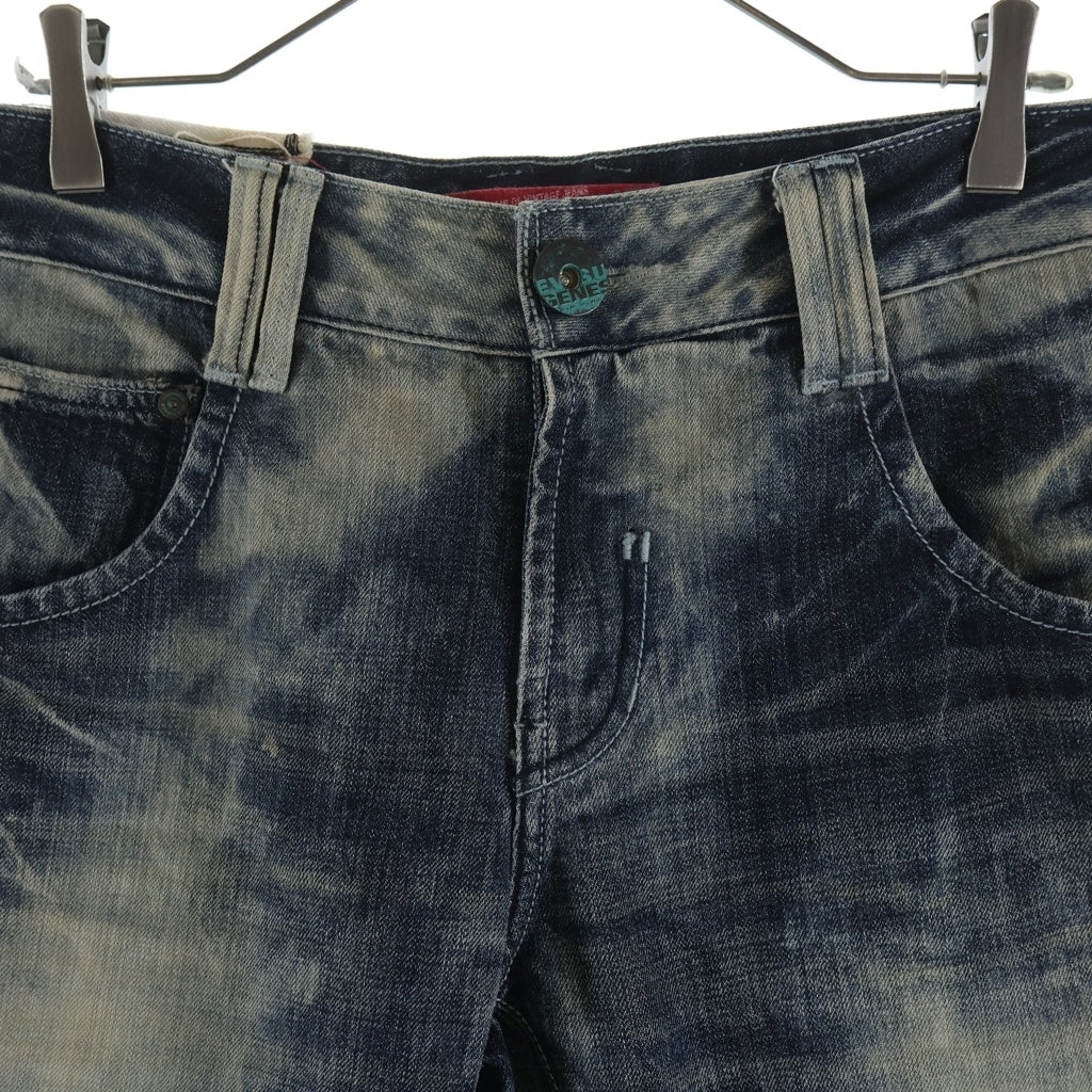 EVISU(エビス) ダメージ加工 バック刺?デザイン デニムパンツ ジーンズ インディゴ EF8JP800