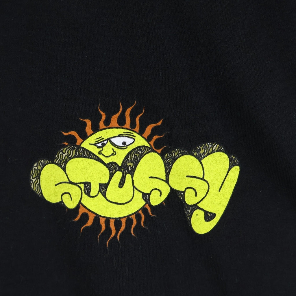 STUSSY(ステューシー) 00s OLD ×Ghost Print Tee オールド サーフマン グラフィック プリント 半袖Tシャツ カットソー ブラック
