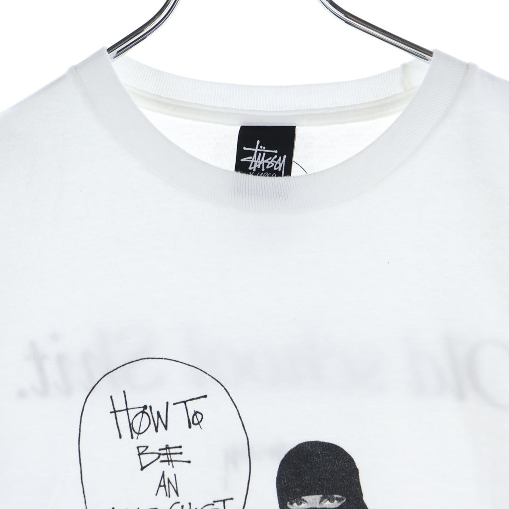 STUSSY(ステューシー) OLD How to be an Anarchist Print Tee オールド プリント 半袖Tシャツ カットソー ホワイト