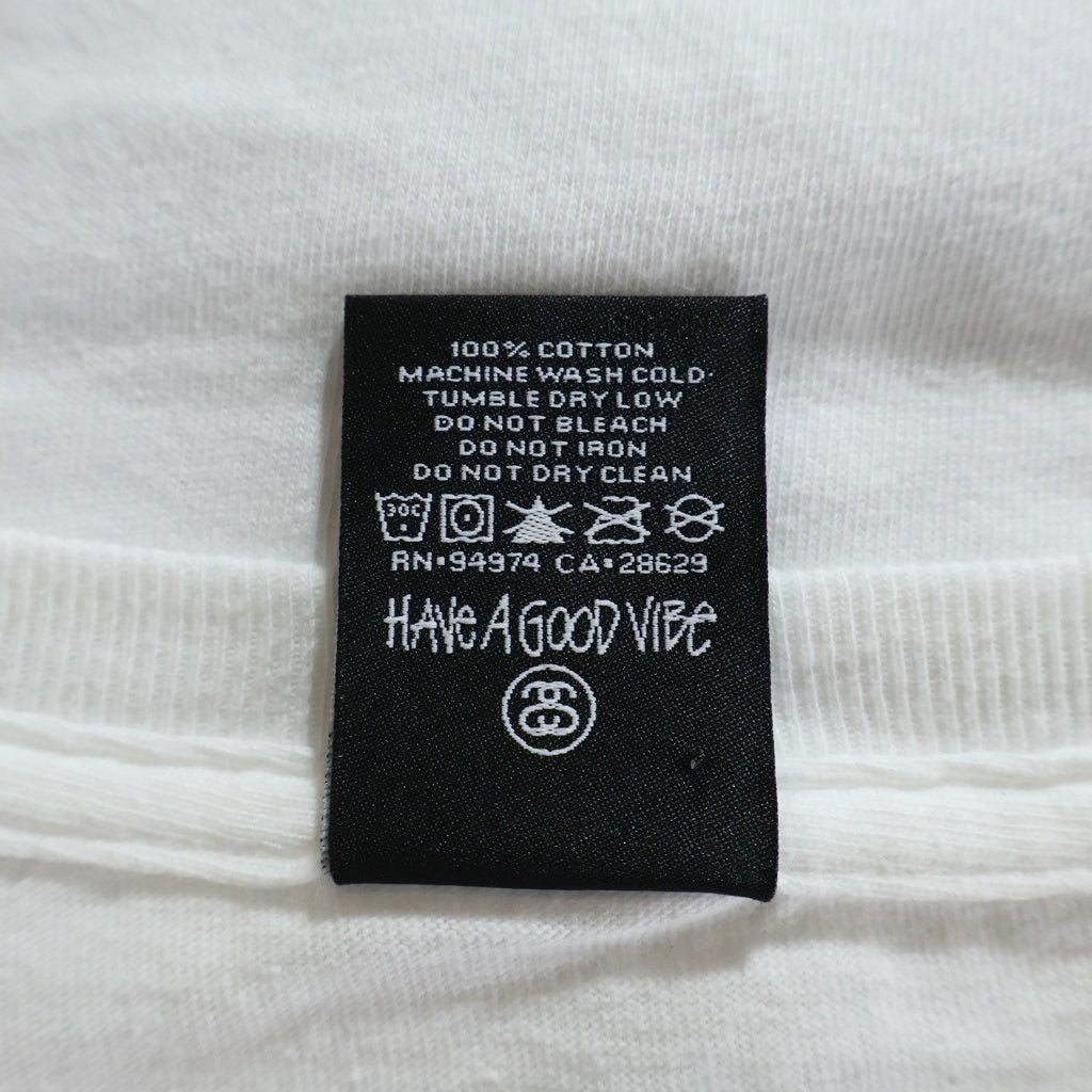 STUSSY(ステューシー) OLD How to be an Anarchist Print Tee オールド プリント 半袖Tシャツ カットソー ホワイト