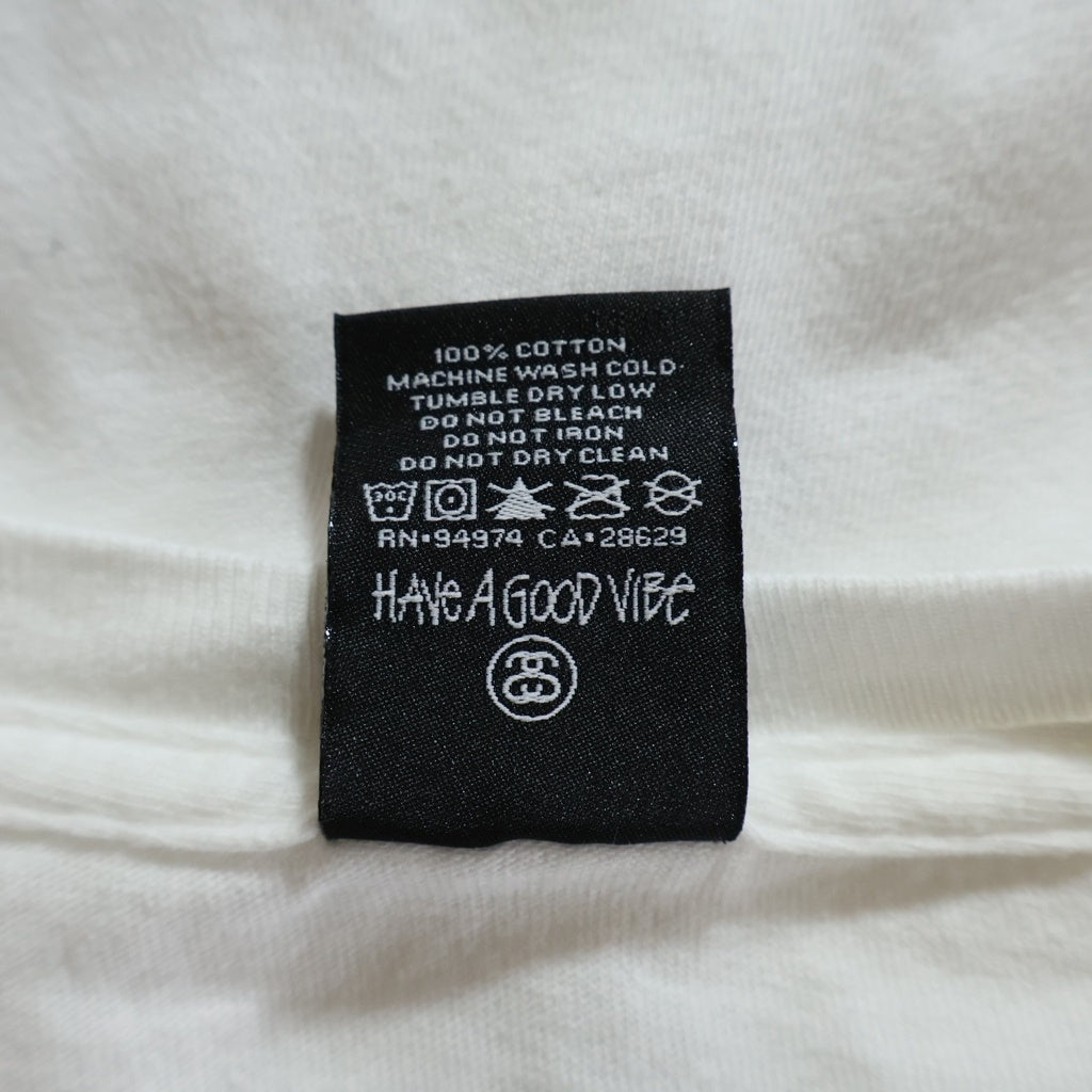 STUSSY(ステューシー) 12s OLD Dragon Scull Print Tee オールド ドラゴン スカル プリント パウエルパロ 半袖Tシャツ カットソー ホワイト