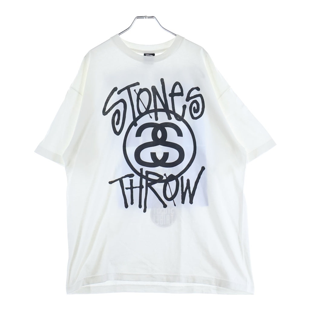 STUSSY(ステューシー) 00s OLD ×Stones Throw Records Tour Print Tee 2009 オールド ツアー プリント 半袖Tシャツ カットソー ホワイト