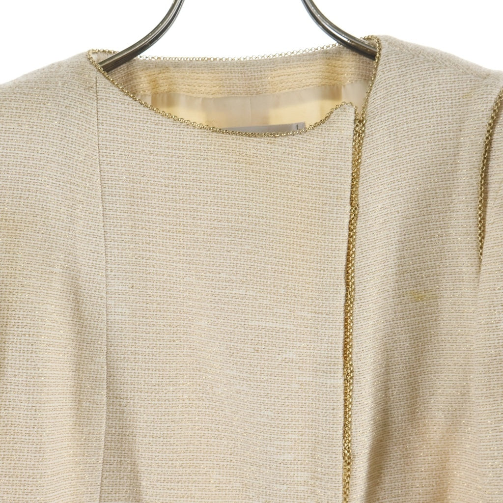 CHANEL(シャネル) 01s VINTAGE Tweed Jacket ヴィンテージ クルーズ リゾート ツイード ジャケット ココマーク ショートコート ベージュ レディース
