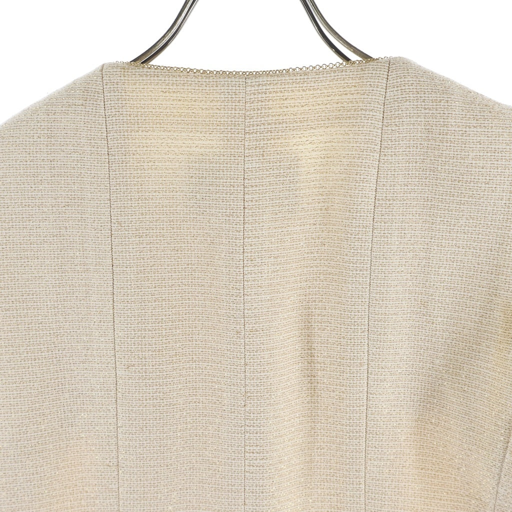 CHANEL(シャネル) 01s VINTAGE Tweed Jacket ヴィンテージ クルーズ リゾート ツイード ジャケット ココマーク ショートコート ベージュ レディース