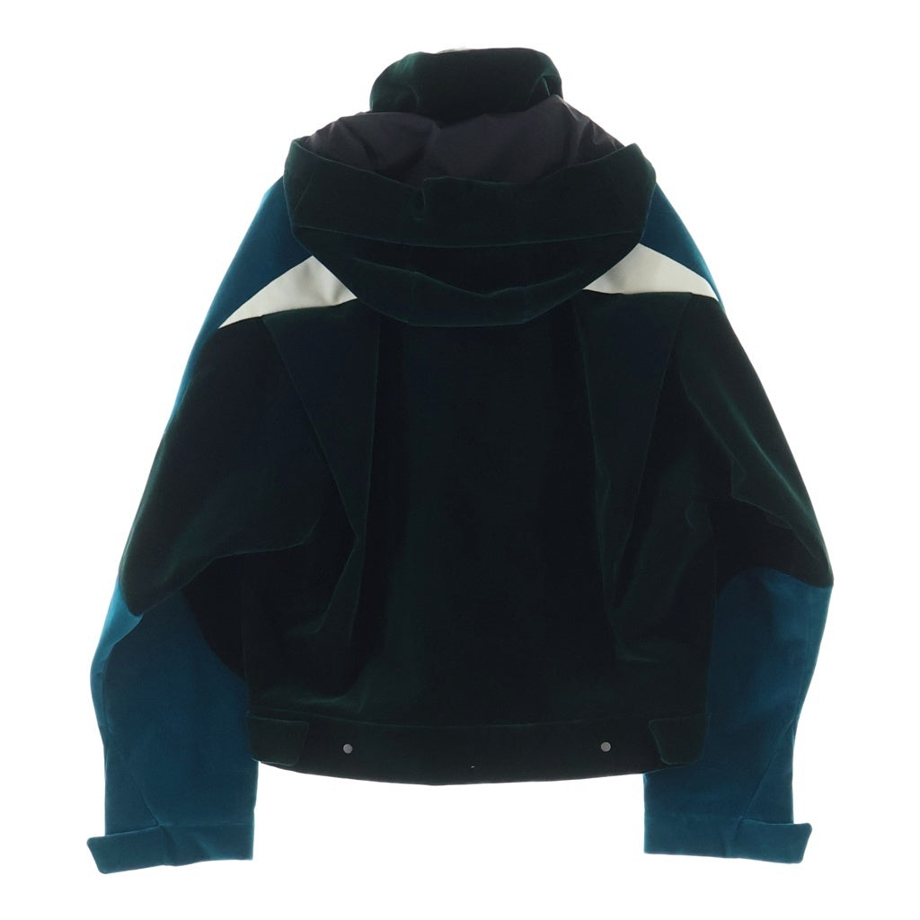LOUIS VUITTON(ルイヴィトン) 22AW TECNICAL TAPED WIDNBRAKER テクニカルテープドベロアウインドブレーカーブルゾン グリーン RM222 PR2 HNB95E