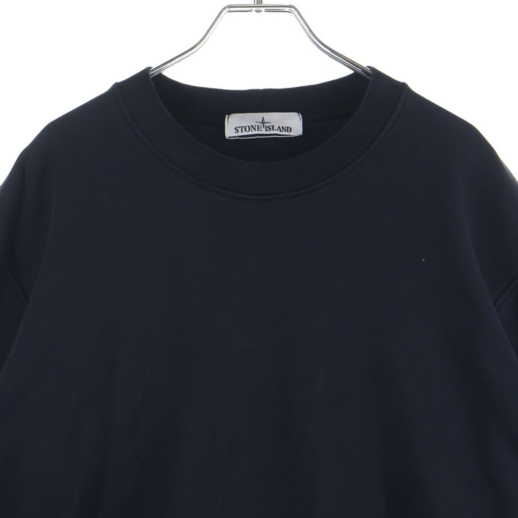 STONE ISLAND(ストーンアイランド) Sweatshirt ロゴワッペン クルーネックスウェットトレーナー ブラック 801563051