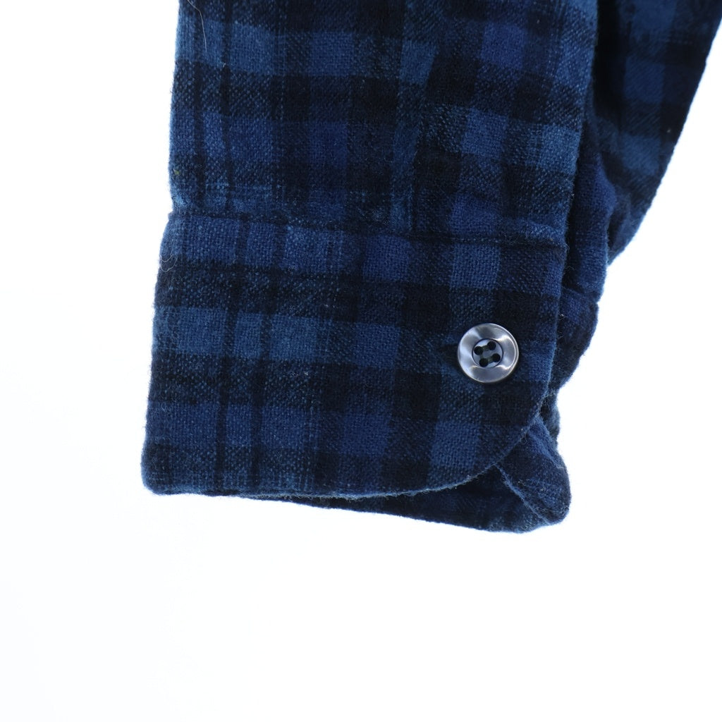 PENDLETON(ペンドルトン) 60s VINTAGE ヴィンテージ ウール オンブレチェック 長袖オープンカラーシャツ ブルー