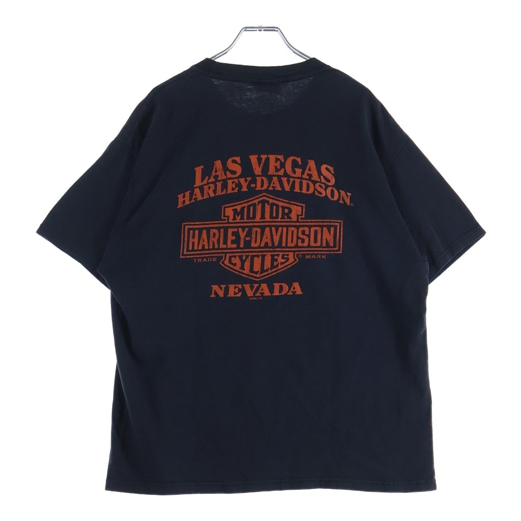 HARLEY DAVIDSON(ハーレーダビッドソン) 00s ピンナップ ガール サンダーマウンテン 半袖Tシャツ カットソー ブラック