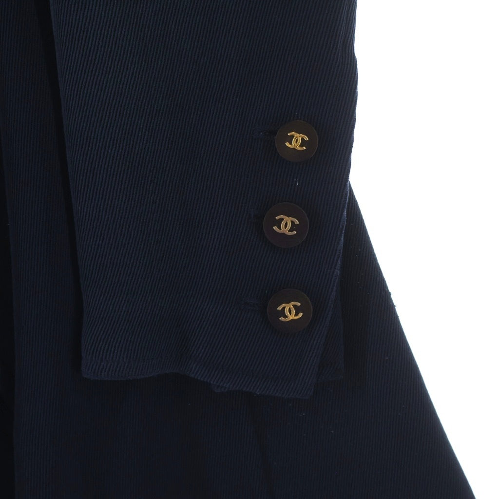 CHANEL BOUTIQUE(シャネルブティック) 94A VINTAGE Wool Jacket ヴィンテージ ココマークボタン ジャケット ネイビー P04064 レディース