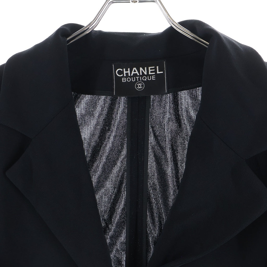 CHANEL BOUTIQUE(シャネルブティック) VINTAGE 1B Jacket ヴィンテージ ココマークボタン チェーン ジャケット ブラック レディース