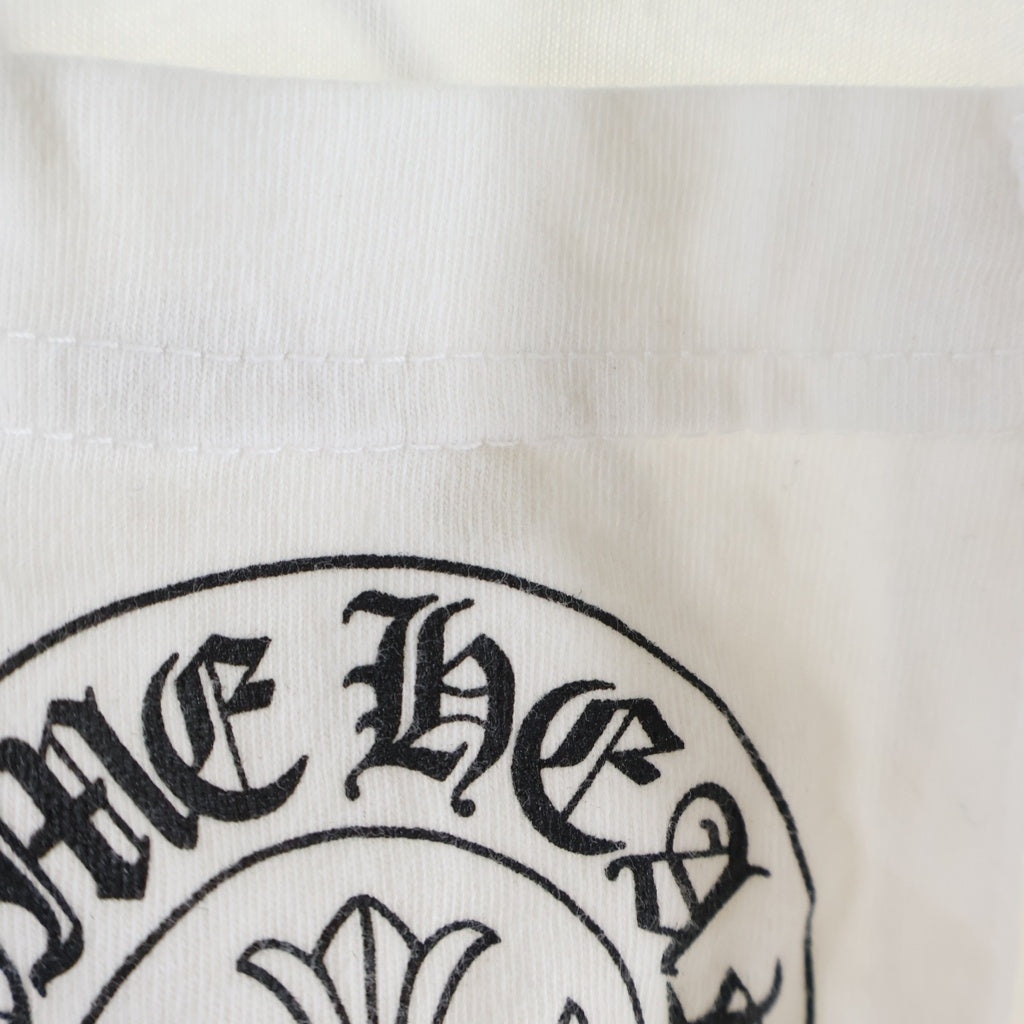CHROME HEARTS(クロムハーツ) HORSESHOE S/S TEE ホースシュープリント ポケット半袖Tシャツ カットソー ホワイト