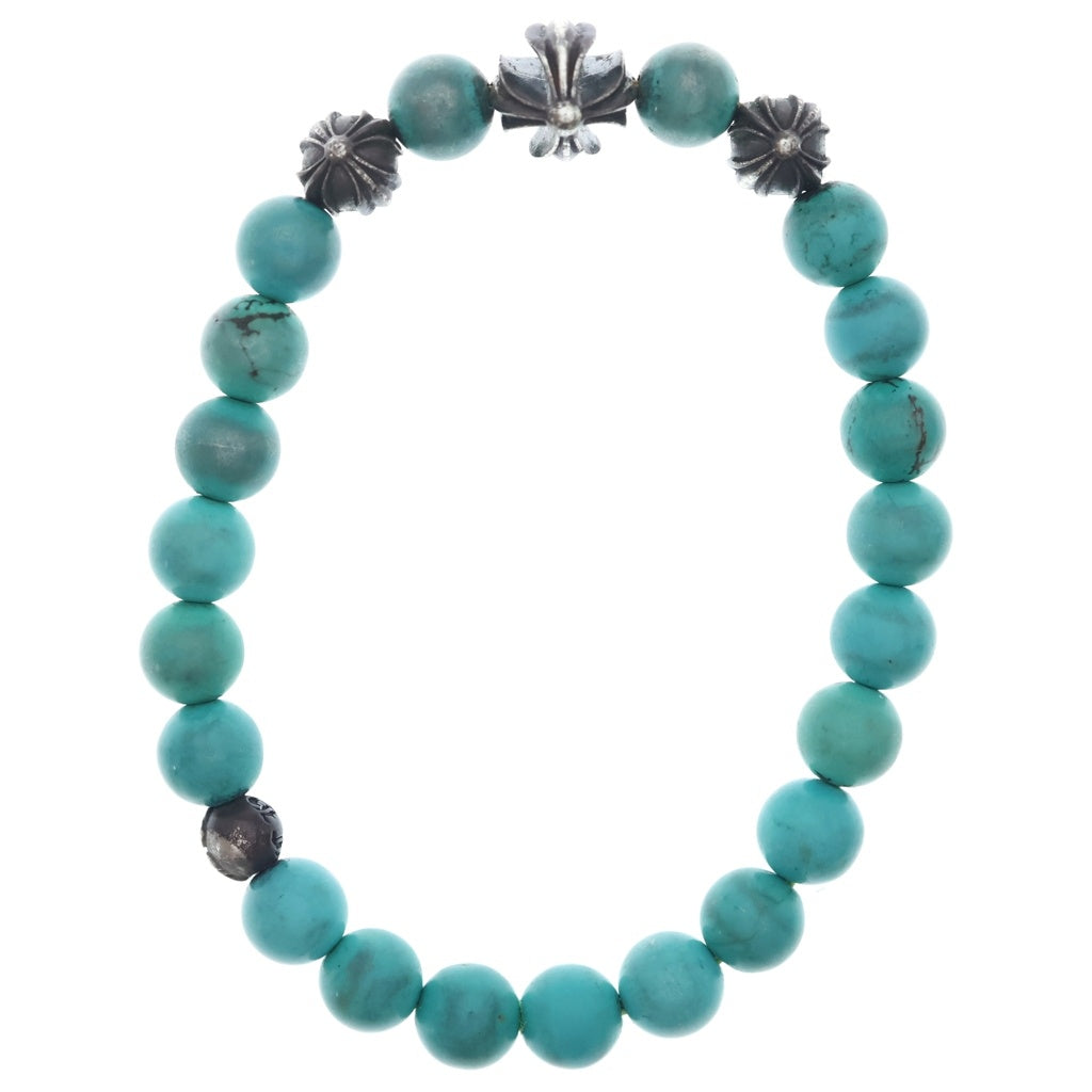 CHROME HEARTS(クロムハーツ) 8mm BEAD 8mm ビーズブレス BEAD 8mm ビーズブレスレット ターコイズ ブルー