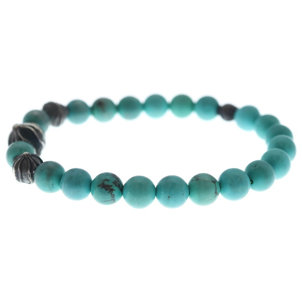 CHROME HEARTS(クロムハーツ) 8mm BEAD 8mm ビーズブレス BEAD 8mm ビーズブレスレット ターコイズ ブルー