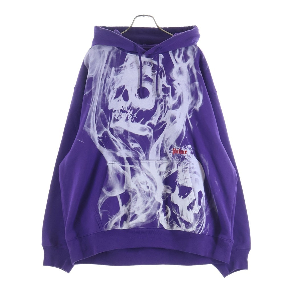 Palace Skateboards(パレススケートボーズ) 25SS SMOKED HOOD スカルスモークプリント プルオーバーフーディー パープル