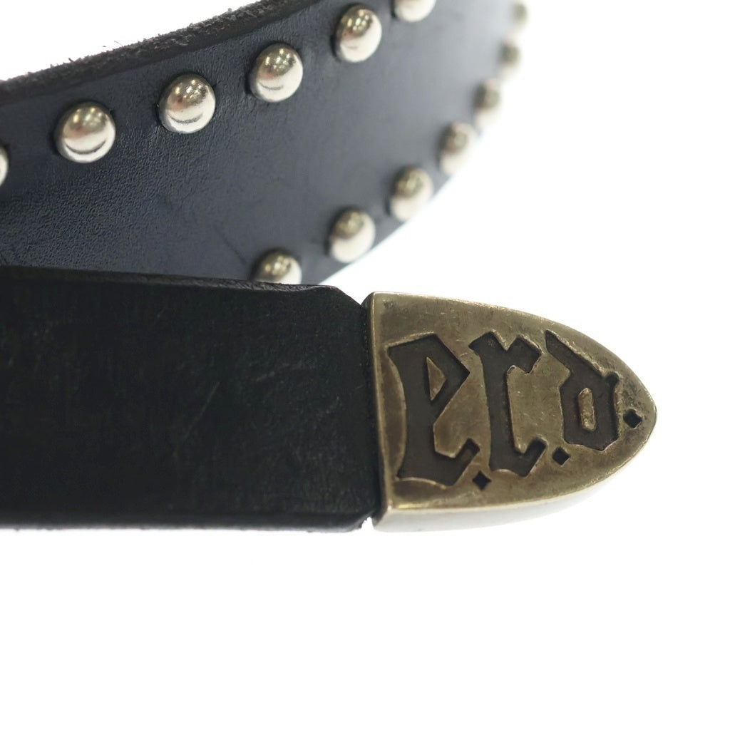 ENFANTS RICHES DEPRIMES(アンファンリッシュデプリメ) ERD DOUBLE BUCKLE GERMAN DOG BELT ダブルバックル レザー ベルト ブラック/シルバー