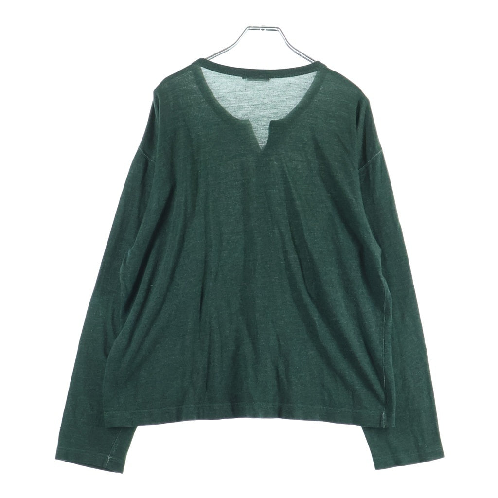 COMME des GARCONS HOMME(コムデギャルソンオム) Long Sleeve Tee 田中オム バイカラー ロングスリーブ 長袖Tシャツ グリーン/グレー
