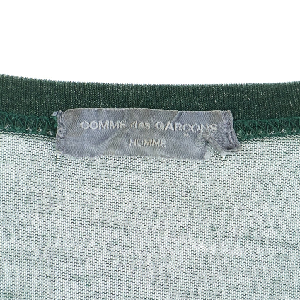COMME des GARCONS HOMME(コムデギャルソンオム) Long Sleeve Tee 田中オム バイカラー ロングスリーブ 長袖Tシャツ グリーン/グレー