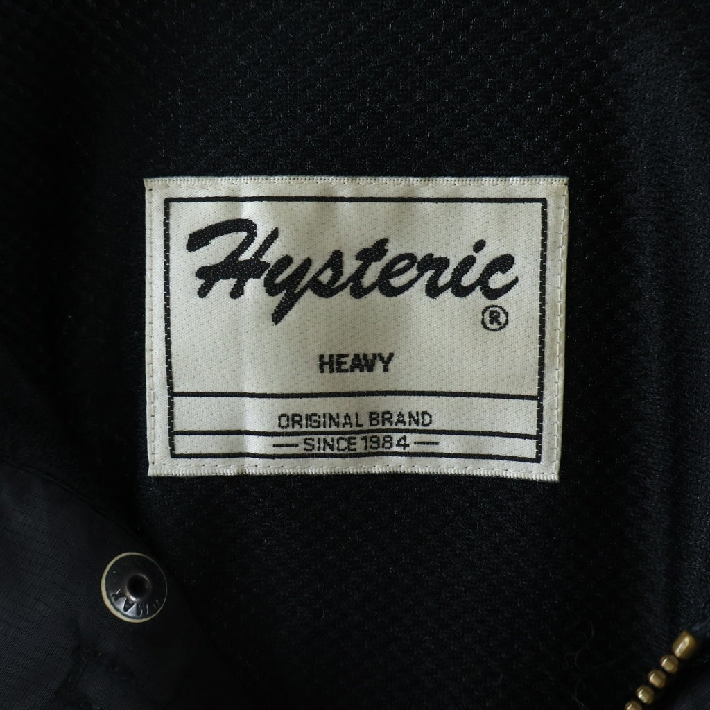 HYSTERIC GLAMOUR(ヒステリックグラマー) VINTAGE Nylon Jacket ヴィンテージ ナイロンジャケット ブラック レディース