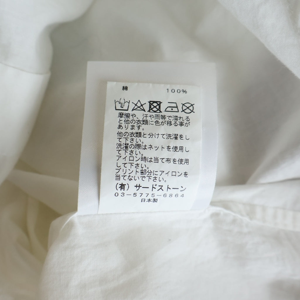 JULIUS(ユリウス) 19AW Long Sleeve Shirt ロングスリーブ 長袖シャツ ホワイト 677SHM1